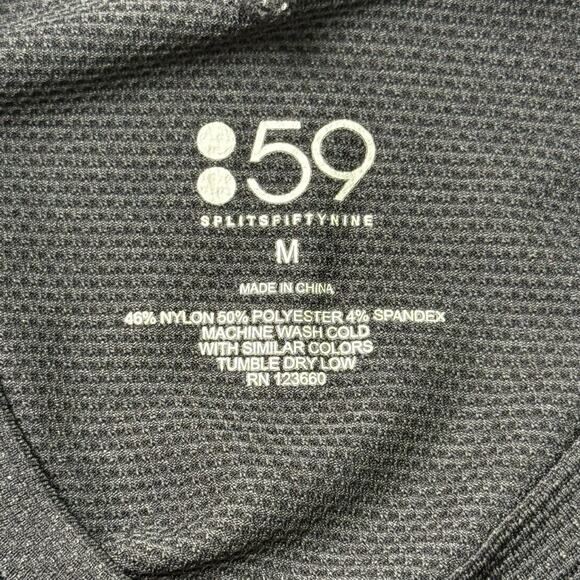 Splits 59 Black Jersey Racerback Tank Top Medium Moisture Wick Sleeveless Shirt - Picture 5 of 6